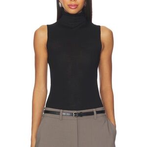 EAVES NWT Sleeveless Black Turtleneck Top